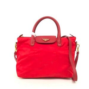 Prada Vibrant Red Satchel